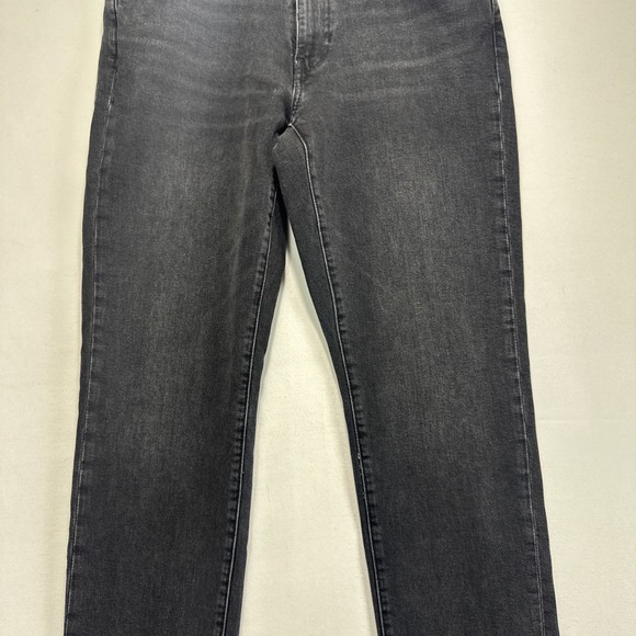 Levis 541 Jeans Mens 31x29 Big E Black Denim Athletic Taper Stretch Casual Hemed - Picture 4 of 12